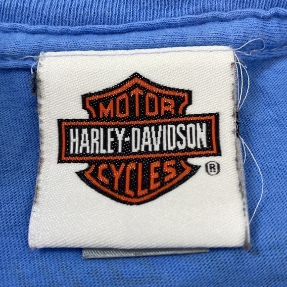 HD HARLEY DAVIDSON STURGIS 2007 Black Hills Rally Tee Tshirt Blue Biker Medium - Picture 5 of 6